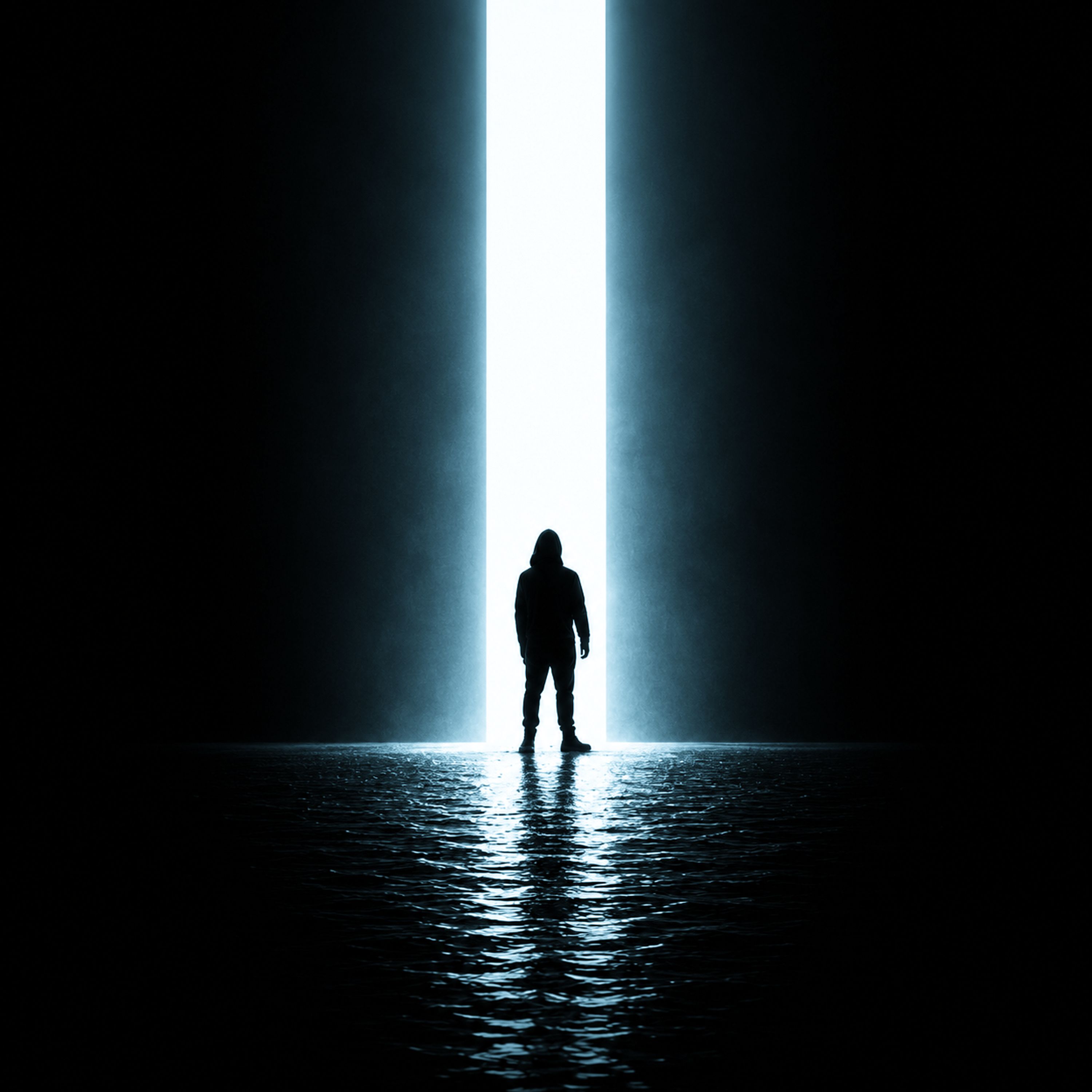 Man standing in the light